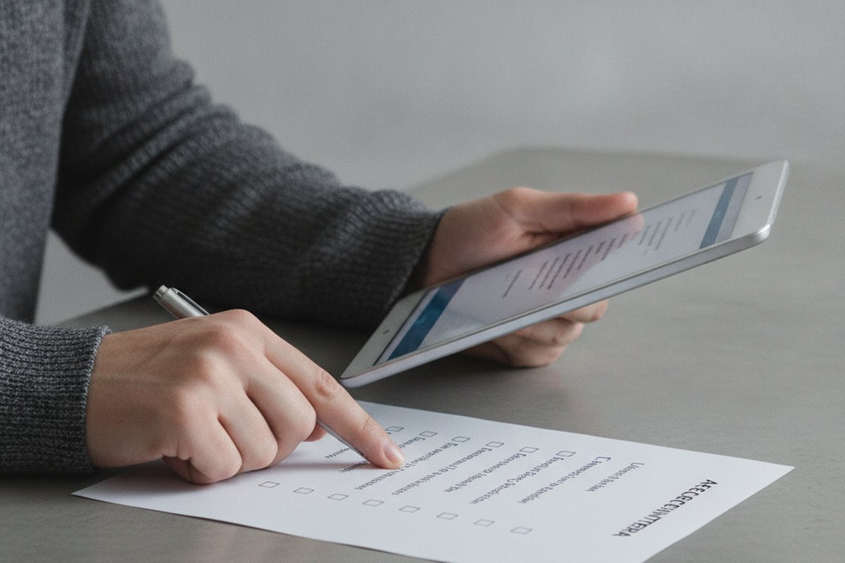 Marking acceptance criteria as passed on a UAT checklist