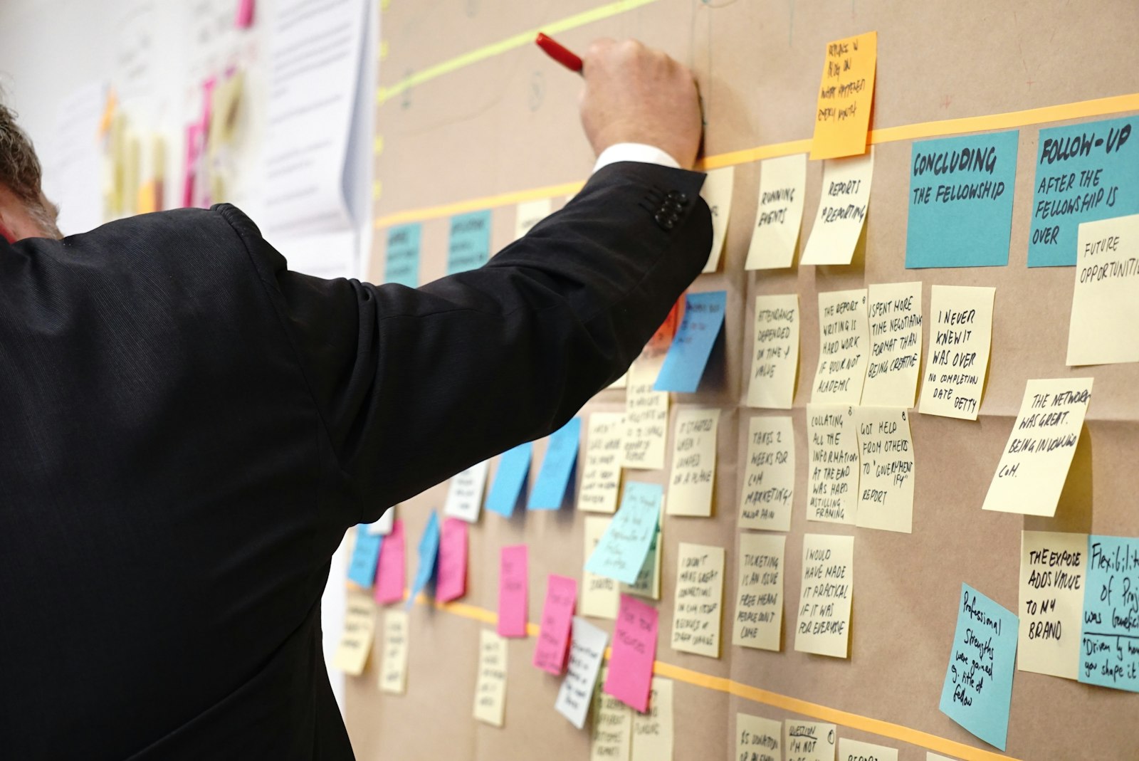 Product team discussing mobile app architecture and platform strategy