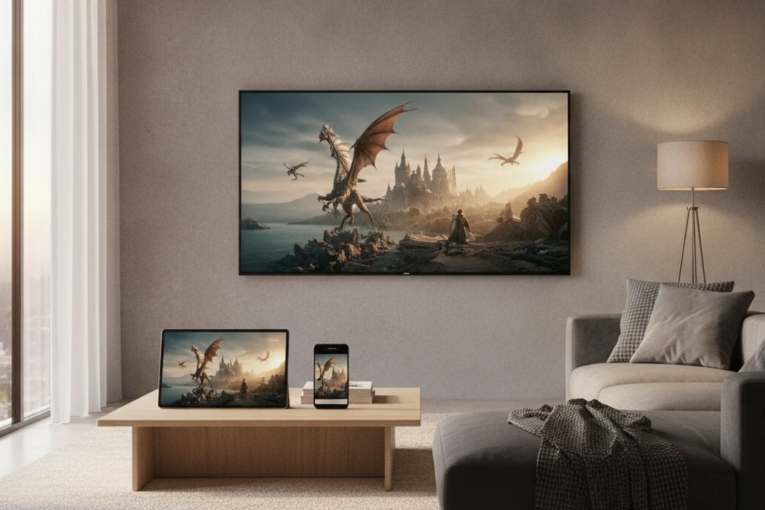 One media platform streaming across TV, tablet and phone
