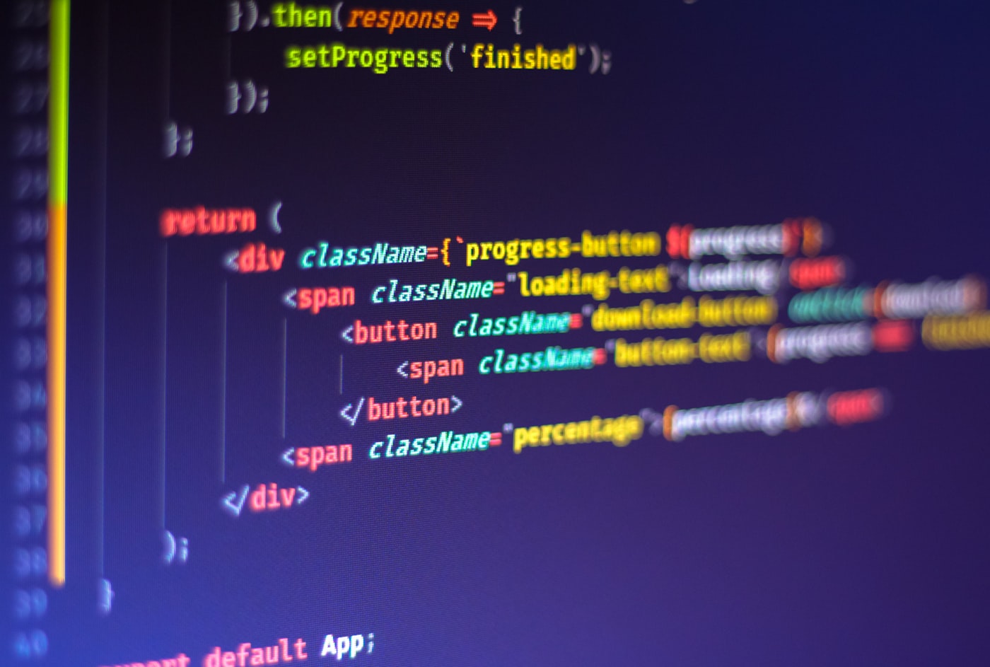 Code editor showing Next.js and React component code side by side