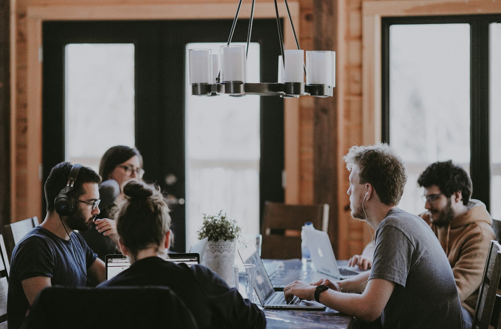 Software developer working remotely — outsourced development team