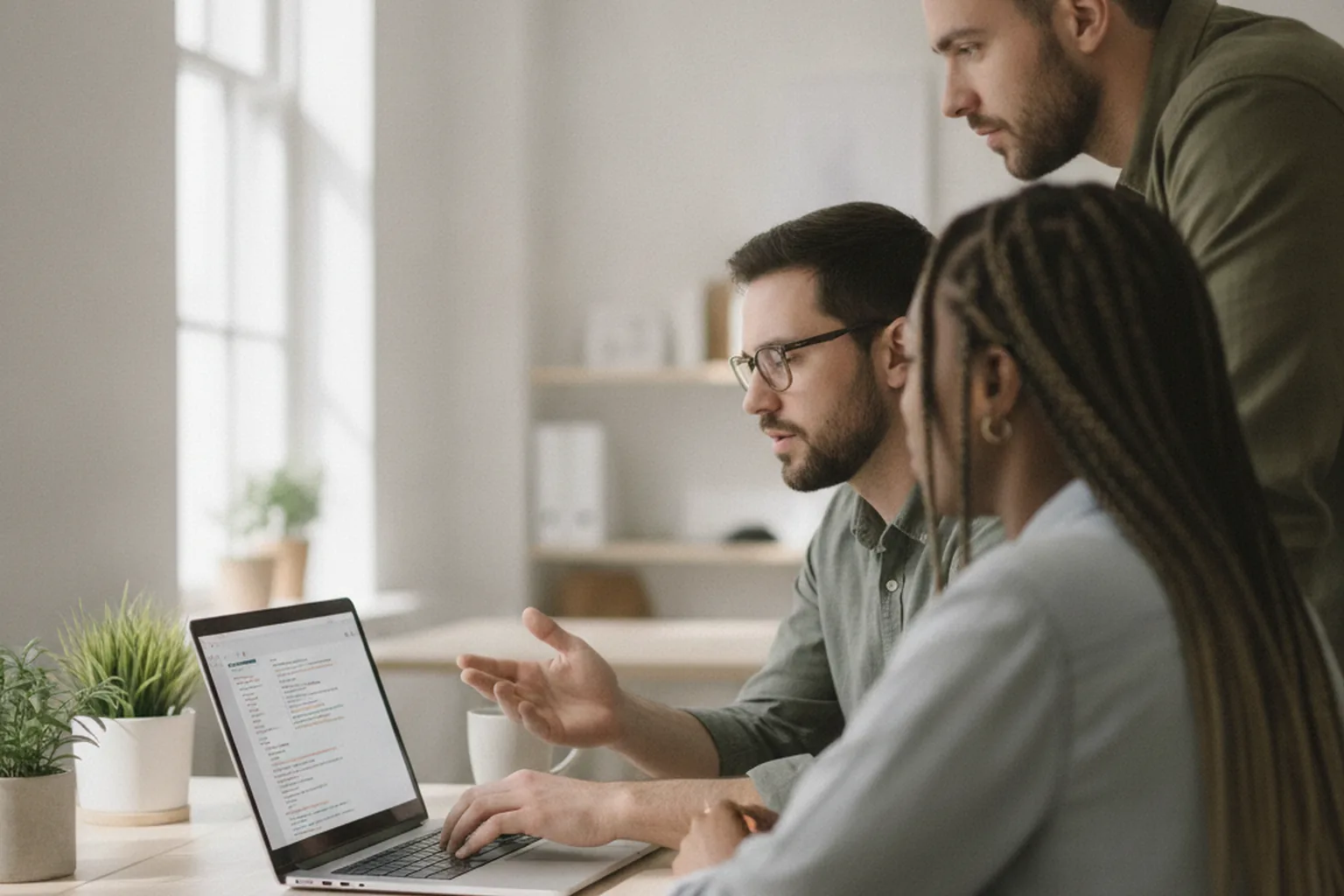 Development team evaluating a Python software partner