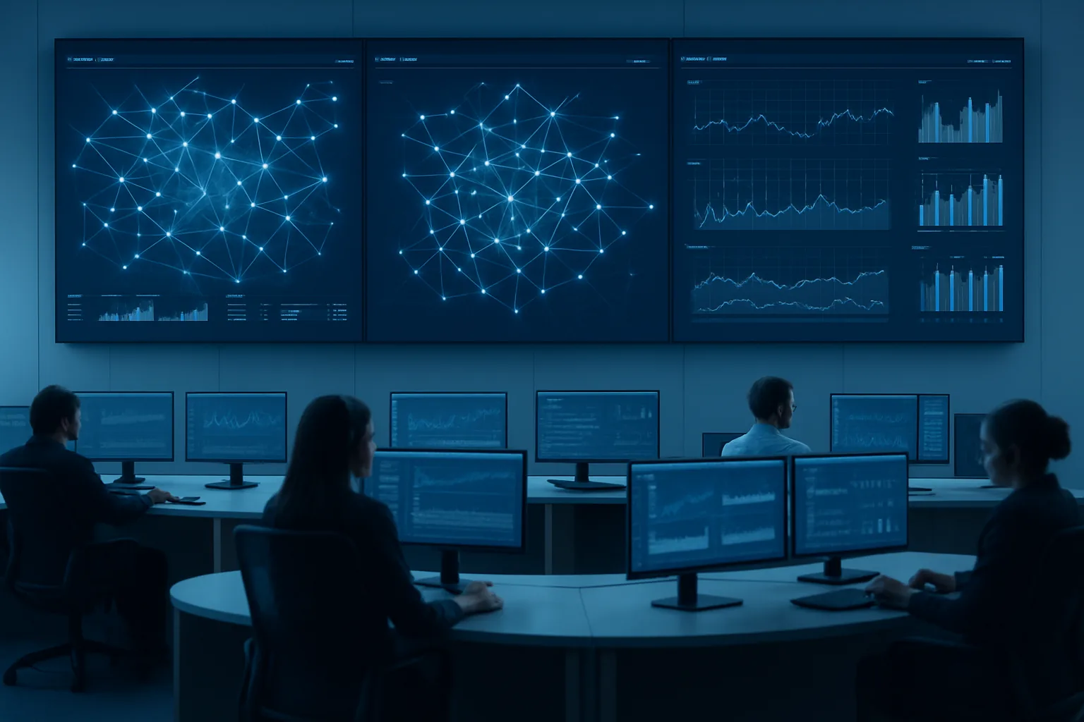 Telecom network operations center monitoring OSS/BSS systems