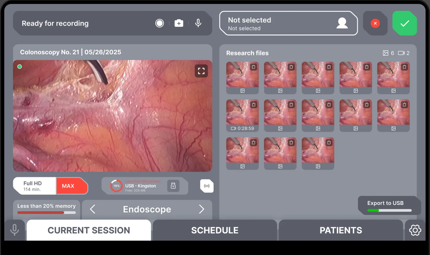 ArgoView DICOM and HL7 export panel — PACS-friendly archive flow