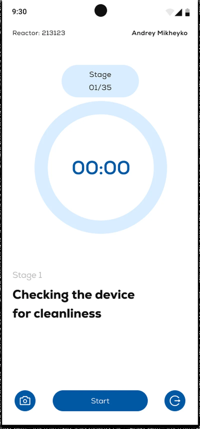 CheckList admin panel — sidebar navigation with Reactors, Process, Administration and Statistics sections