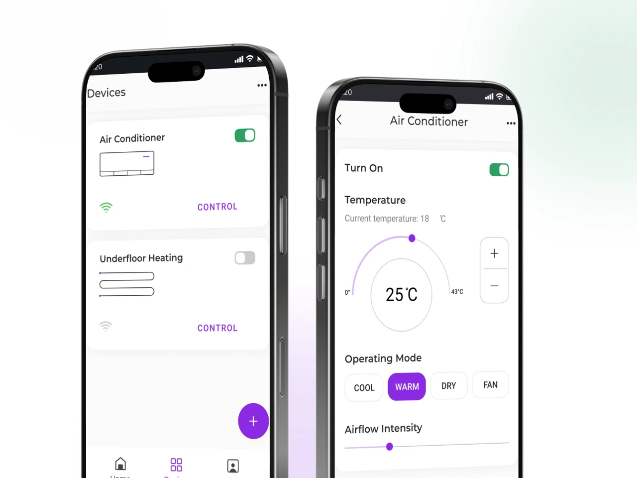 Mobile climate control app case study cover