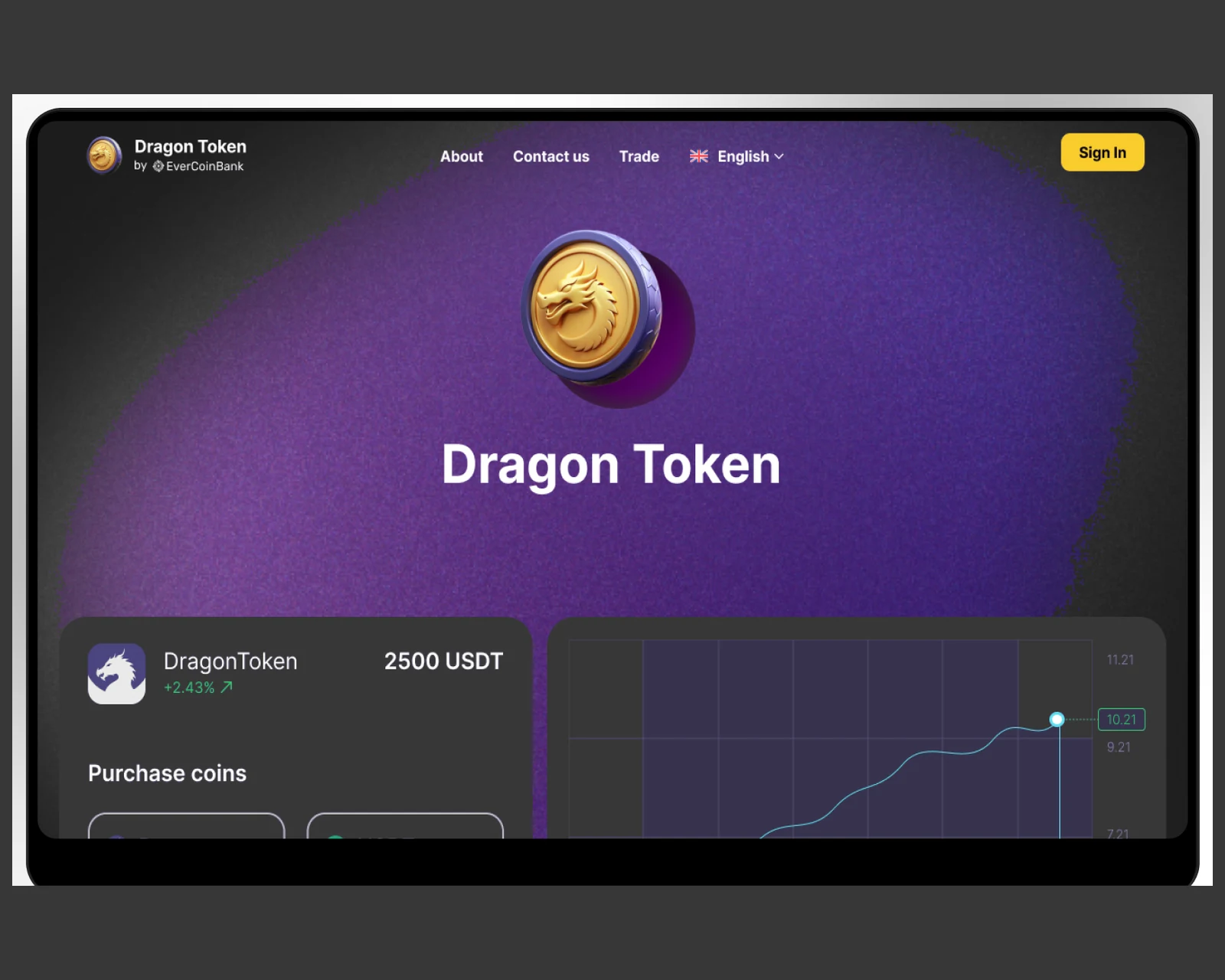 Dragon Token crypto platform case study cover