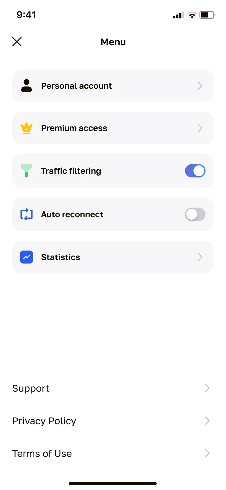 LiMP no-logs control plane — RAM-only edge VPN nodes, Stripe-isolated billing identity, audit-ready posture