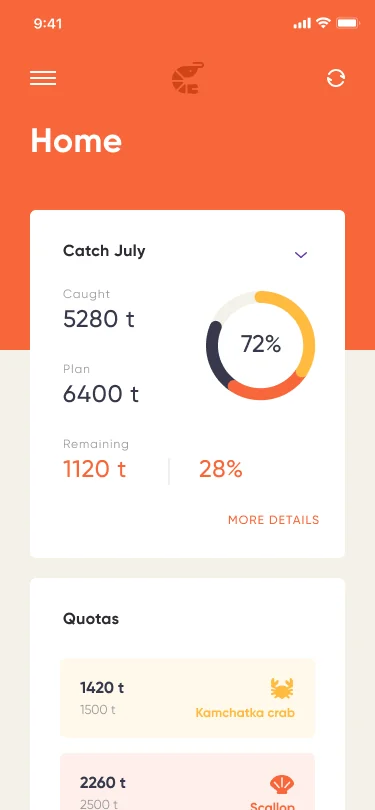 Lucky Shrimp MVP scope — Kotlin quota tracking by species and zone with harvested totals