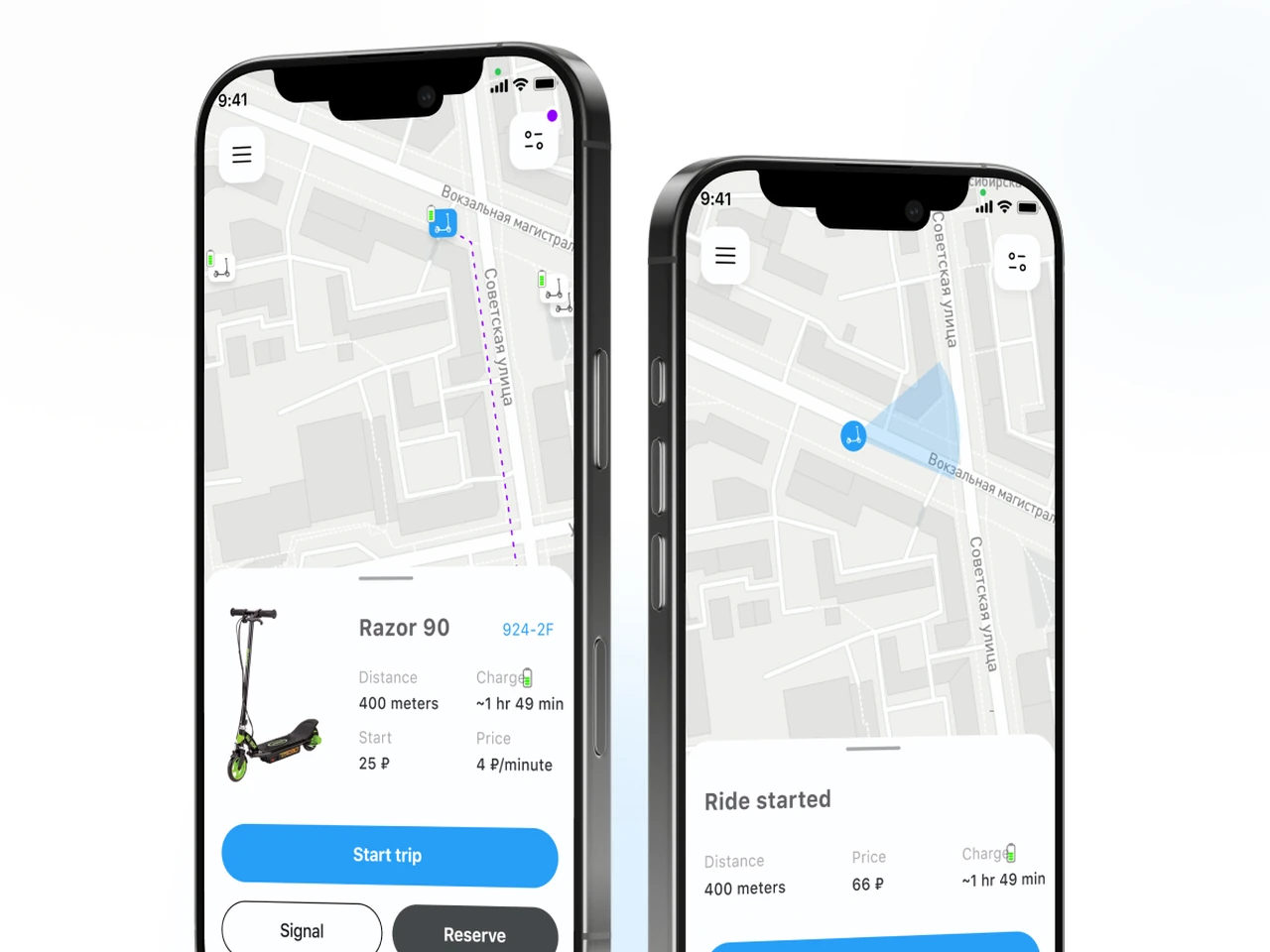E-scooter sharing app case study cover