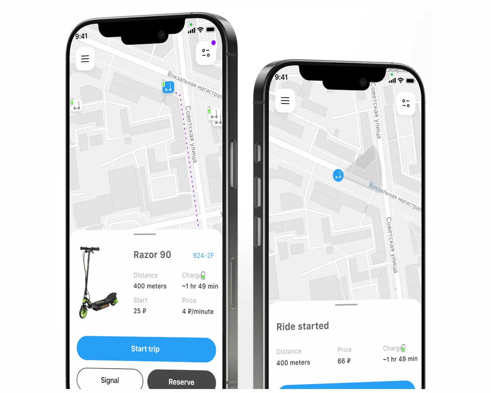 E-scooter sharing app case study cover