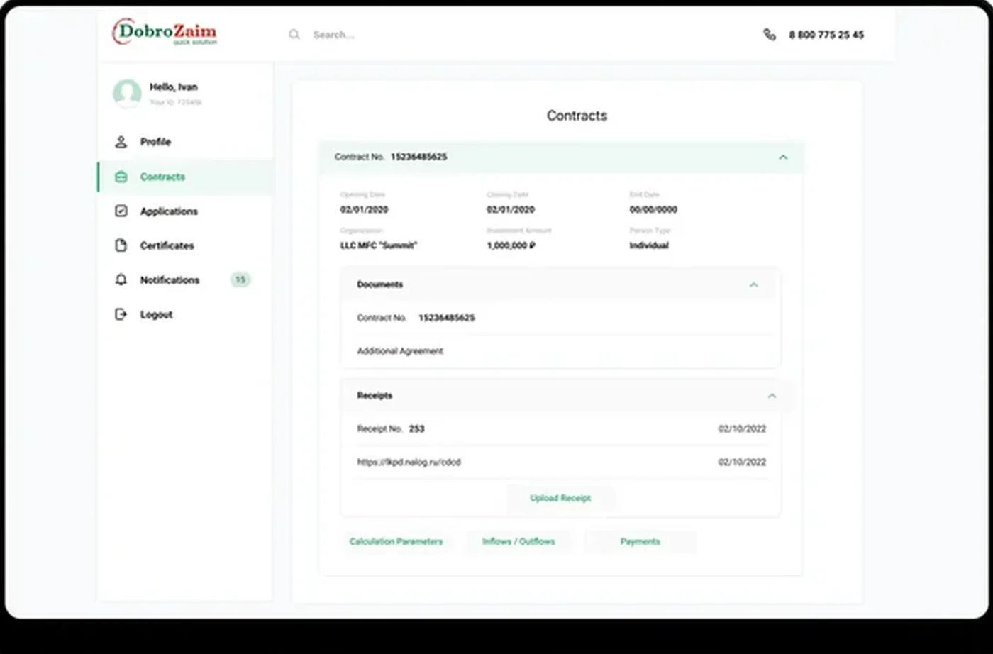 Quick-loans platform admin analytics — book yield, delinquency cohort, regulator-ready exports, audit log
